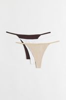 3-pack Cotton Thong Briefs