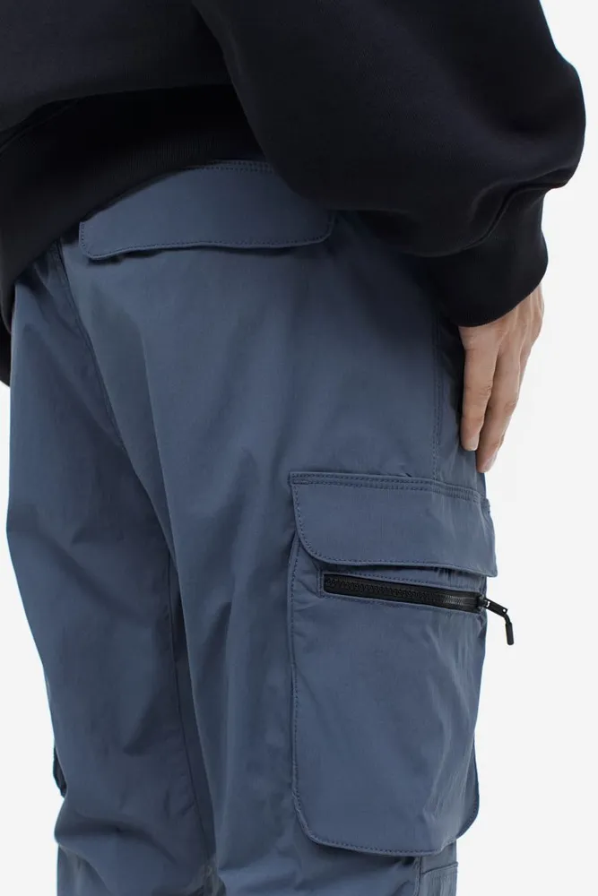 Pantalon jogging cargo Coupe ajustée en nylon