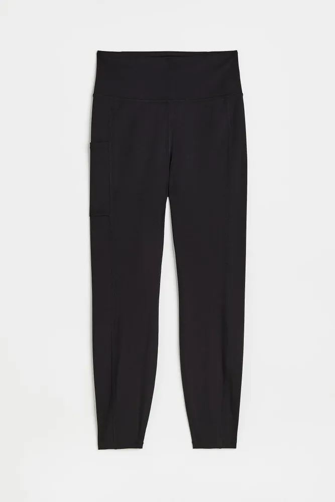 SoftMove™ Pocket-detail sports tights - Black - Ladies