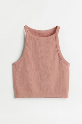 Seamless Pointelle Jersey Top