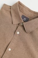 Linen-blend Slim Fit Shirt