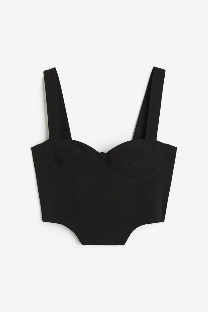 Bustier-style Crop Top