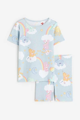 Snug Fit Printed Jersey Pajamas