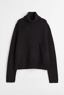 Rib-knit Turtleneck Sweater