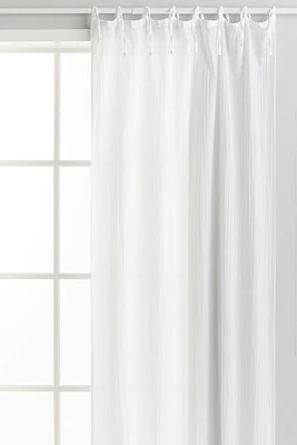 Wide Cotton Muslin Curtain Panel