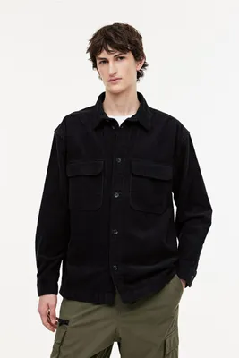 Relaxed Fit Corduroy Shacket