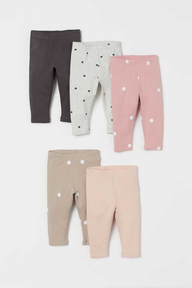 5-pack Cotton Capri Leggings