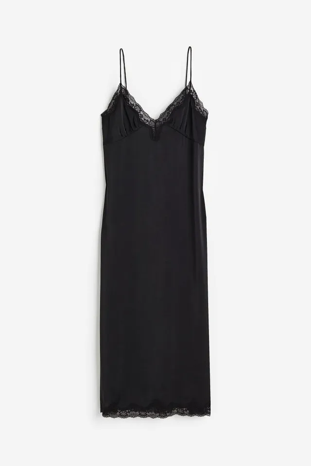 H&M Lace-detail Slip Dress