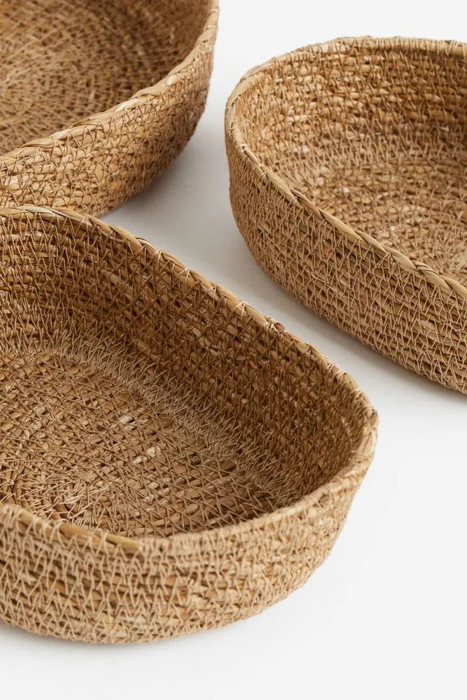 3-pack Seagrass Storage Baskets