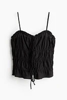 Drawstring-detail Camisole Top