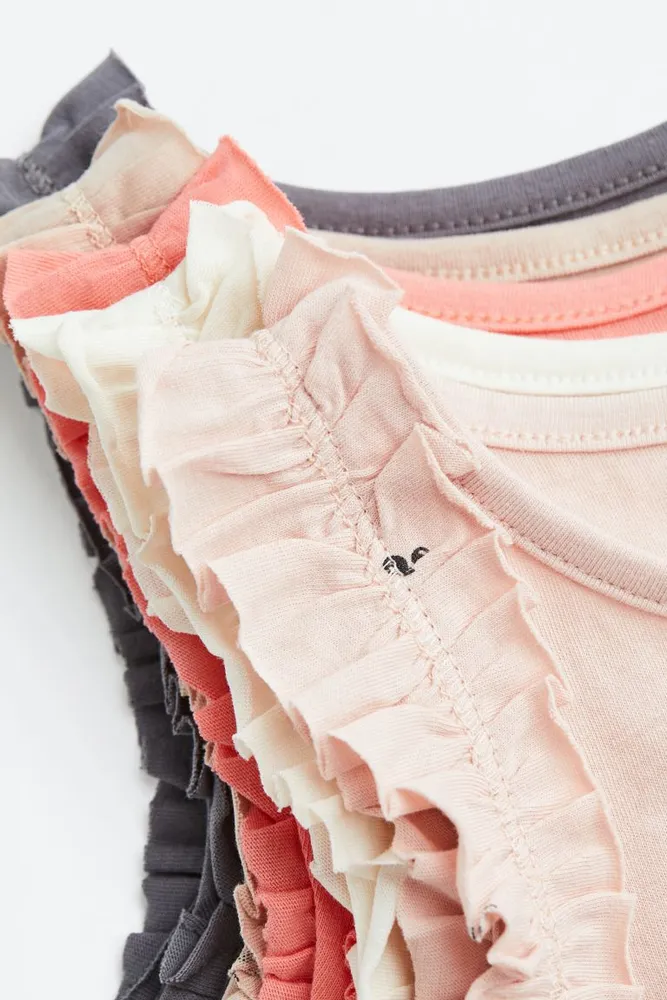 5-pack Tank Tops with Ruffles