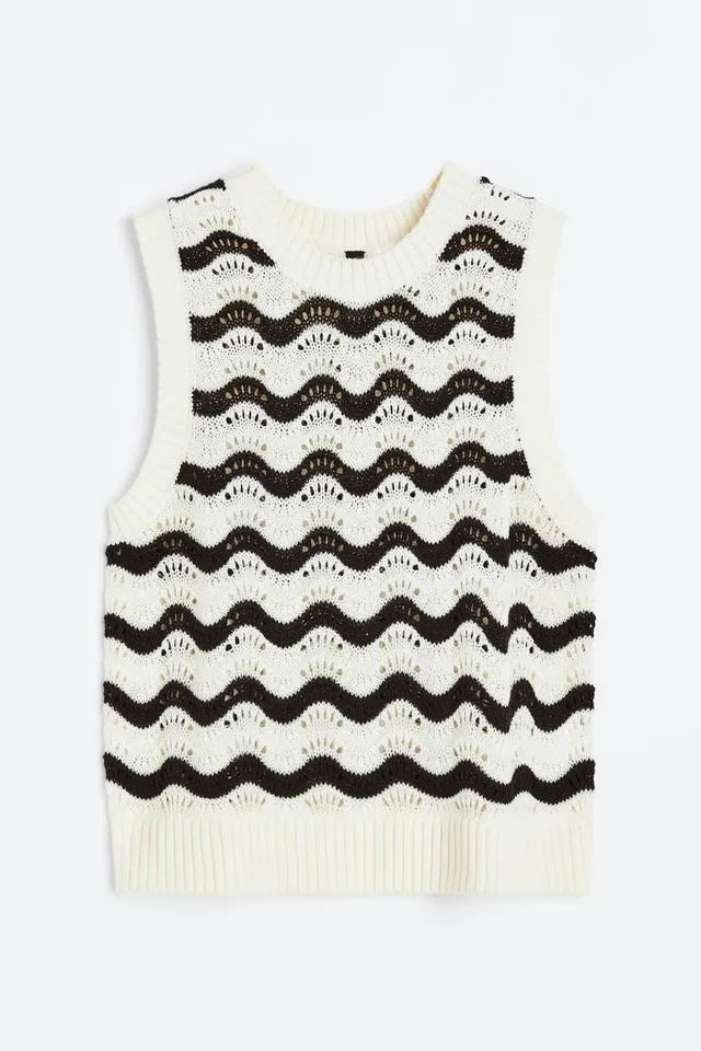 Zara POINTELLE KNIT VEST