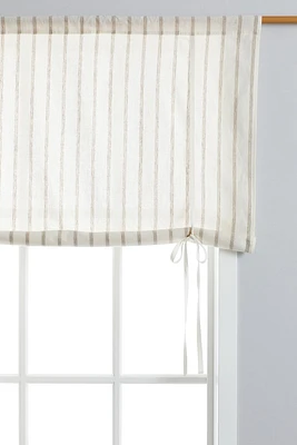 Linen-blend Roll-up Curtain