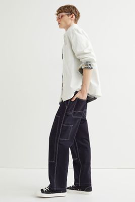 Relaxed Fit Twill Pants