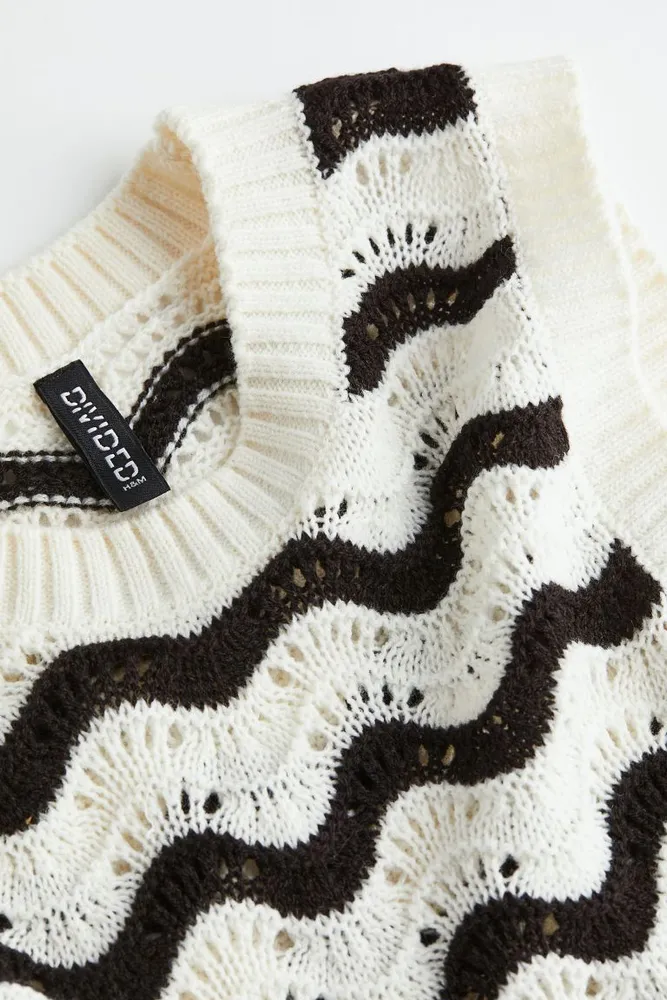 Pointelle-knit Sweater Vest