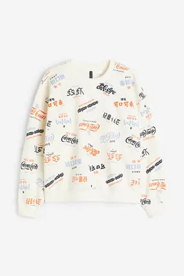 H&M+ Printed Sweatshirt