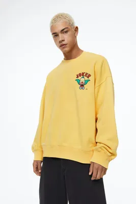 Oversized Fit Cotton Sweatshirt