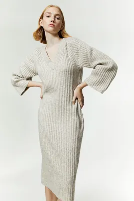 Rib-knit Dress