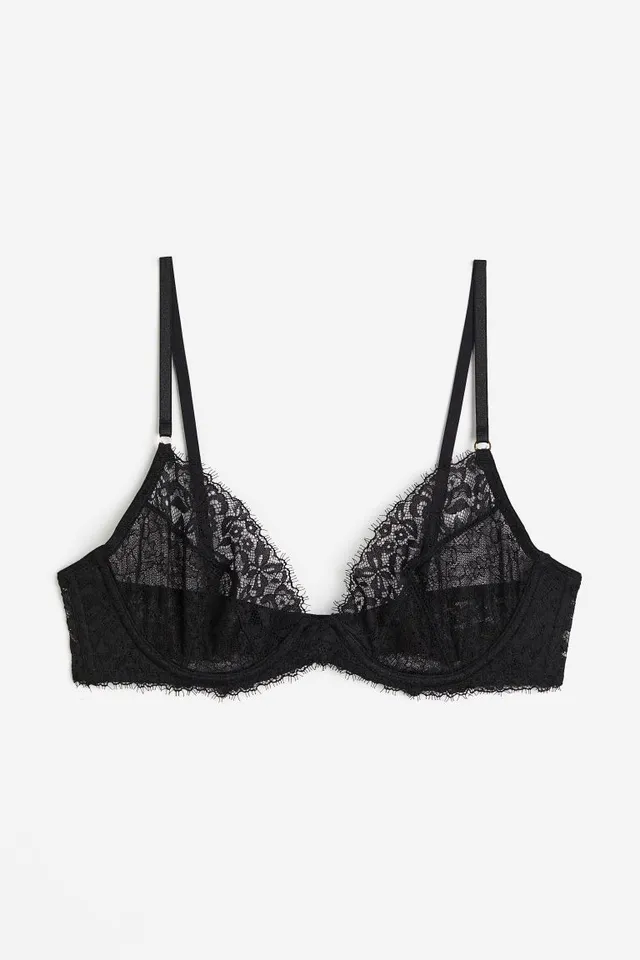 Unlined Lace Bra - Déesse Collection