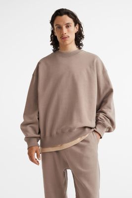 Oversized Fit Cotton Sweatshirt