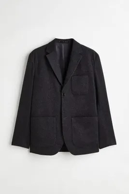 Relaxed Fit Wool-blend Unconstructed Jacket