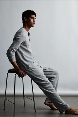 Regular Fit Waffled Pajamas