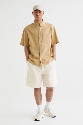 Relaxed Fit Cotton Shorts