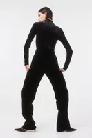 Mock Turtleneck Thong Bodysuit