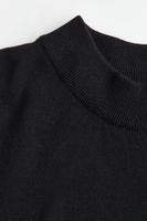 Slim Fit Fine-knit Mock Turtleneck Sweater