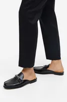Chain-detail Mule Loafers