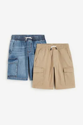 Lot de 2 shorts cargo