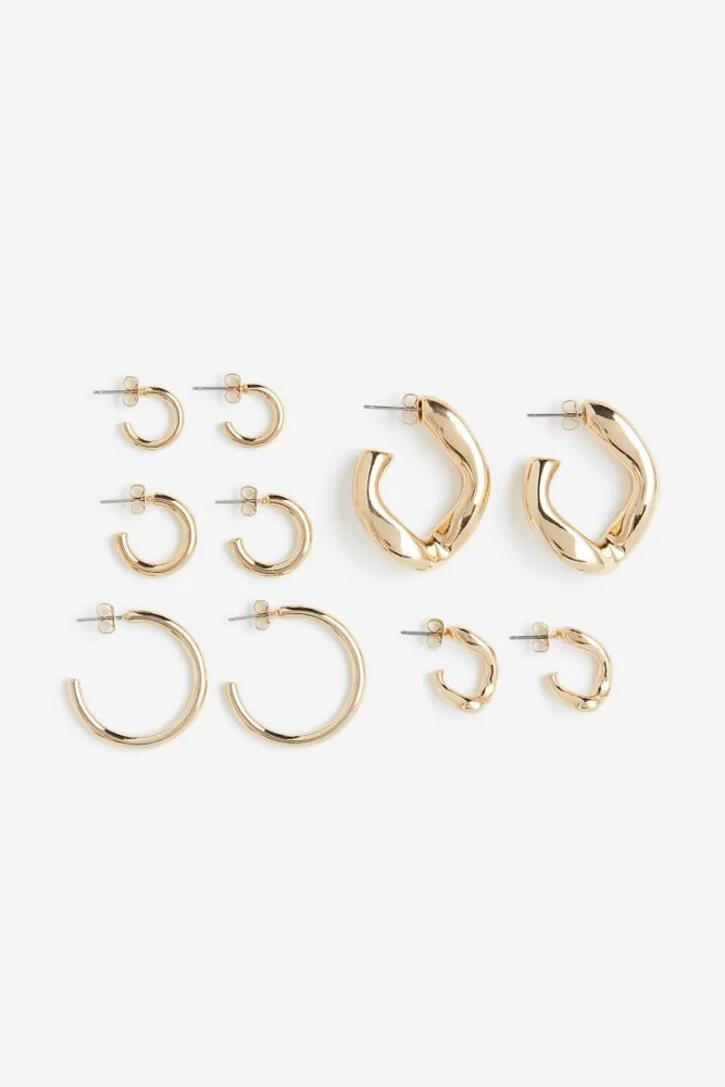 5 Pairs Hoop Earrings