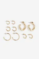 5 Pairs Hoop Earrings