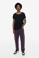 Roll-edge T-shirt