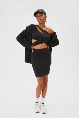 Cut-out Jersey Dress