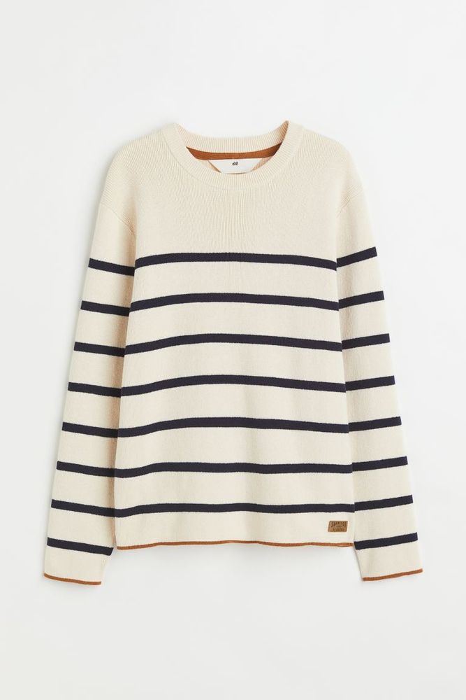 Fine-knit Cotton Sweater