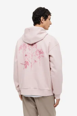 Loose Fit Printed Hoodie