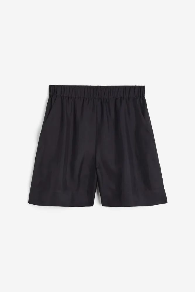 Silk-blend Twill Shorts