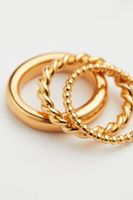 3-pack Gold-plated Rings