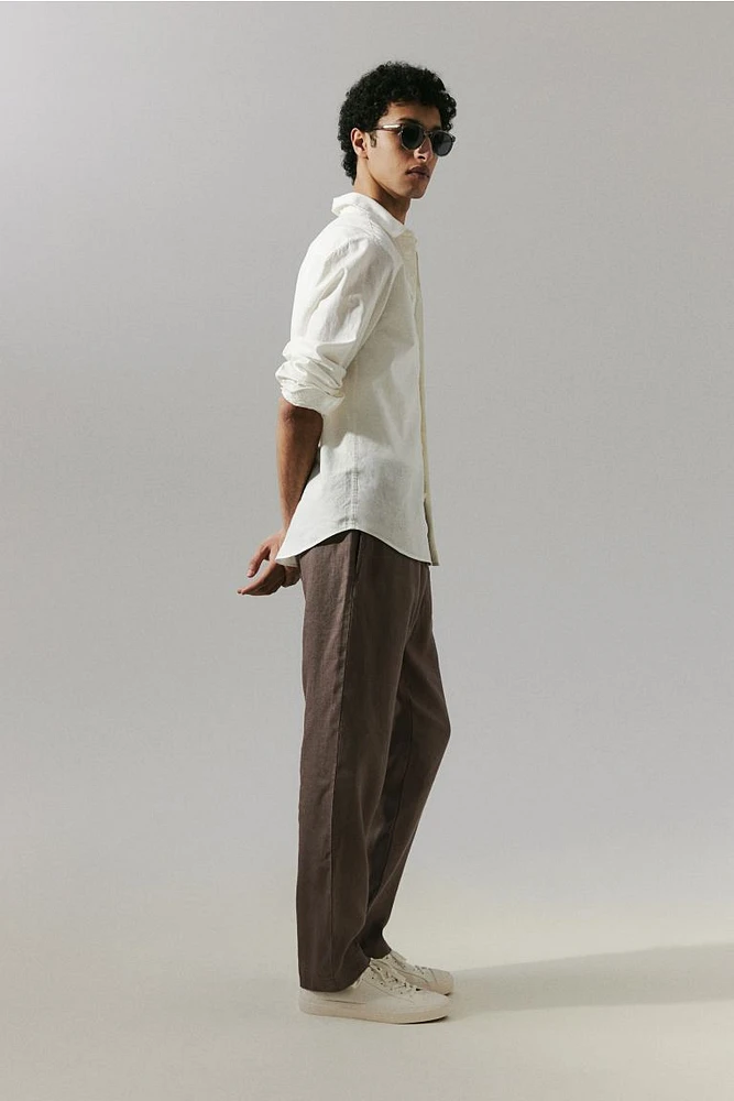 Regular Fit Linen Pants