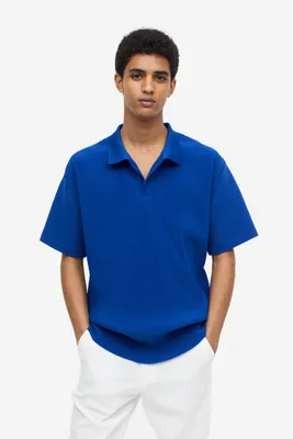 Polo plissé Relaxed Fit