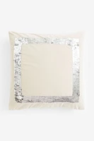 Cushion Cover with Flip-sequin Motif