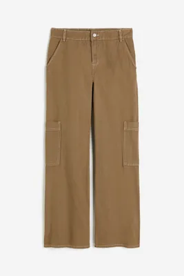 Pantalon cargo ample