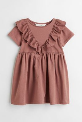 Flounce-trimmed Dress