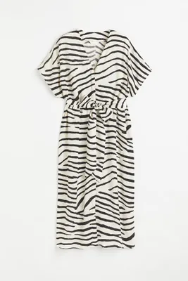 Robe avec ceinture à nouer