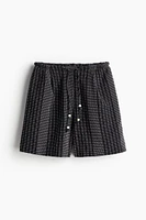 Pleat-front Shorts
