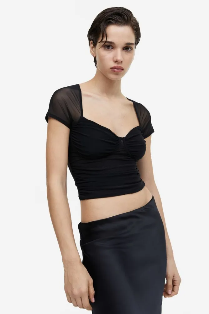 H&M Gathered Corset-style Top