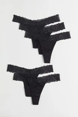 5-pack Lace Thong Briefs