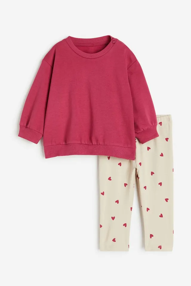 H&M Baby Girl Pink Jeggings Pants