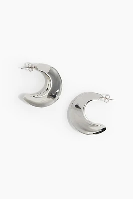 Pointed-edge Hoop Earrings